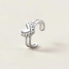 (1 Cái) Khuyên Tai Bạc 925 Tiny Heart Ear Cuff Trái Tim Nhỏ - VCE25