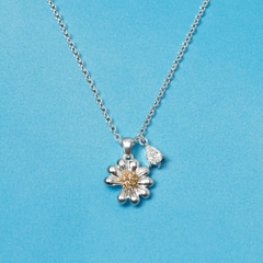 Dây Chuyền Bạc 925 Nụ Hoa Cúc Daisy - VCN43