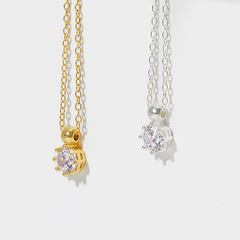 Dây Chuyền Bạc 925 Đính Đá Shine Bright - VCN06