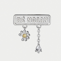 Charm Kính Bạc 925 Hoa Bé Ngoan - VKC13