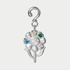 Charm Kính Bạc 925 Bông Hoa Bé Ngoan - Flower Gem - VKC10