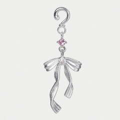 Charm Kính Bạc 925 Nơ Dài - Elegant Bow - VKC05