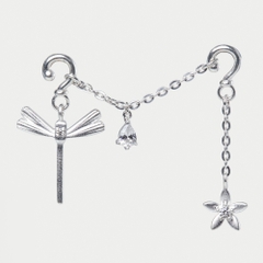 Charm Kính Bạc 925 Chuồn Chuồn - Dragonfly Blossom - VKC07