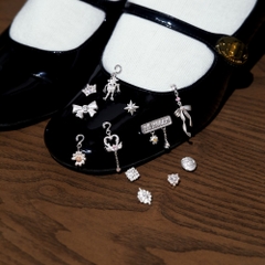 Charm Kính Bạc 925 Sao 8 Cánh -  Lumi Star - VKC18