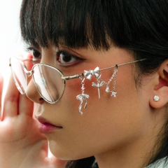 Charm Kính Bạc 925 Nơ nhỏ -  Tiny Bow - VKC16