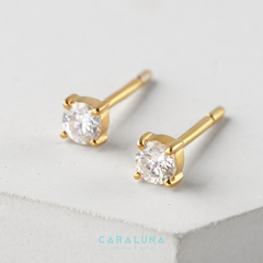 Hoa Tai Bạc 925 Nụ Đá Minimalist Studs - BE13-2