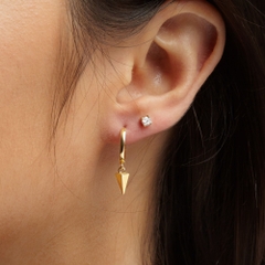 (1 Cái) Khuyên Tai Hoop Bạc 925 Dáng Treo Hình Mũi Tên Poison Arrow Earrings - BE25-L