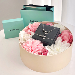 Set Quà Tặng Trang Sức Bạc Cao Cấp - Set 3 Món - Cỏ 4 Lá May Mắn 4 Leaf Clover - VYB27 & VYN50 & VYE28
