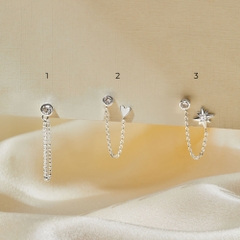 Khuyên Tai Dây Xích Các Mẫu - Khuyên Tai Đính Đá Phối Dây Xích - Collection Chain Earring