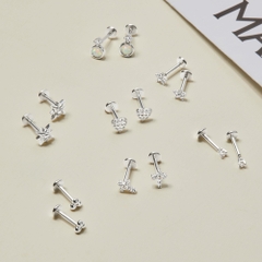 Khuyên Tai Chốt Vặn, Chốt Dẹt - Khuyên Tai Flat Back, Chốt Phẳng, Chốt Bi - Collection Earrings