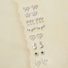 Khuyên Tai Nụ Các Mẫu - Khuyên Tai Stud Đính Đá - Collection Stud Earrings
