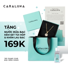 Lắc Tay Bạc 925 Charm Cỏ 4 Lá Đính Đá May Mắn 3 Charm 4 Leaf Clover - VCB506