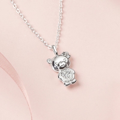 Dây Chuyền Bạc 925 Hình Gấu Dễ Thương Đính Đá Pretty Bear - VYN56