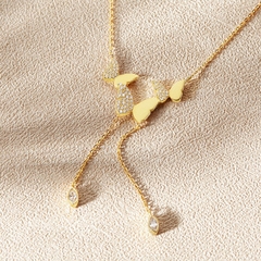 Dây Chuyền Bạc 925 Lariat Charm Bướm Đính Đá Dainty Butterfly - VSN04