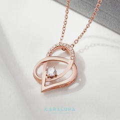Dây Chuyền Bạc 925 Vòng Tròn Lồng Vô Cực Đính Đá Tình Yêu Bất Diệt - Endless Love - DN30