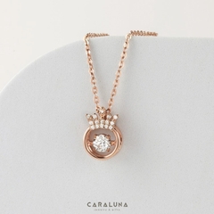 Dây Chuyền Bạc 925 Vương Miện Đá Nhảy My Queen - VYN13