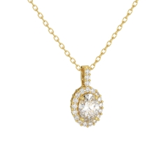 Dây Chuyền Kim Cương Moissanite Trắng - VHN01-02