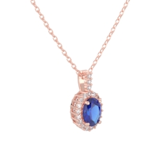 Dây Chuyền Đá Quý Sapphire Xanh - VHN01-04