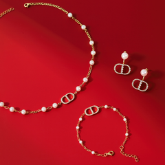 Vòng Tay Bạc 925 Ngọc Trai Tự Nhiên Phối Đá Xen Kẽ Luxury Pearls - VUB01