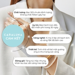 Hoa Tai Bạc 925 Đính Đá - C Hoop Earrings - Connect - VYE502