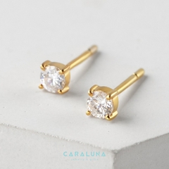 Hoa Tai Bạc 925 Nụ Đá Minimalist Studs - BE13-2