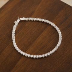 Vòng Tay Tennis Bạc 925 Đính Đá Full Vòng Đá 3mm - VCB517