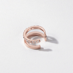 (1 Cái) Khuyên Tai Kẹp Vành Bạc 925 Đính Đá Pave Ear Cuff - VCE06