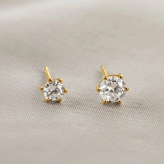 Khuyên Tai Vàng 10K Đính Kim Cương Moissanite - VCE30V