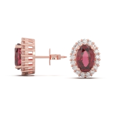Bông Tai Đá Quý Ruby Đỏ - VHE01-03