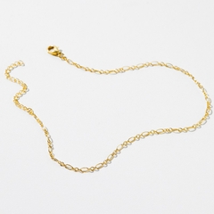 Lắc Chân Bạc 925 Xích Oval Tròn Xen Kẽ Chain Anklet - VCA02