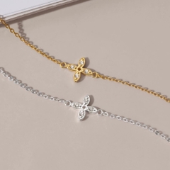Lắc Tay Bạc 925 Cỏ 4 Lá May Mắn - Tiny 4 Leaf Clover - VGB19
