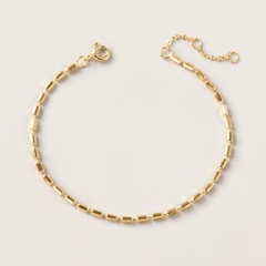 Lắc Tay Bạc 925 Dây Xích Classic - Beaded Tube Chain - VCB28