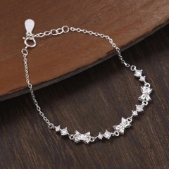 Lắc Tay Bạc 925 Nơ Xinh Đính Đá Cách Điệu - VCB523