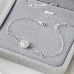 Lắc Tay Bạc 925 Tròn Đính Đá Lấp Lánh Crystal Love - VYB30