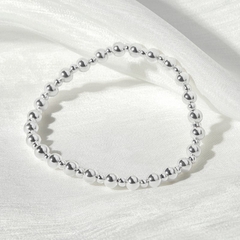 Lắc Tay Bi Bạc 925 Với Chun Co Giãn Bead - VCB500
