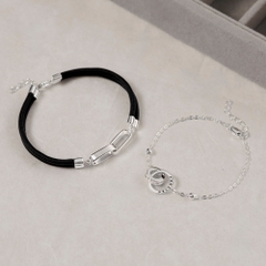 (Một Cặp) Bộ Vòng Tay Đôi Gắn Kết Eternity Love Nam Nữ - Trang Sức Cặp Đôi Ý Nghĩa - LDB28 + VYB29