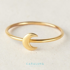 Nhẫn Bạc 925 Hình Mặt Trăng Khuyết Dainty Lady - BR10