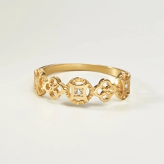 Nhẫn Bạc 925 Kim Tiền Tài Lộc Đính Đá - VCR37