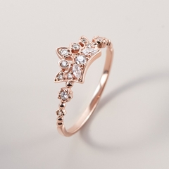 Nhẫn Bạc 925 Vương Miện Công Chúa Đính Đá Crown Princess - VGR04