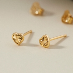 Quà Tặng 8/3 (1 Cái) Khuyên Tai Bạc 925 Trái Tim Nhỏ - ODE249