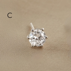 Set Khuyên Tai Vương Miệng Bạc 925 Nữ Tính - Set Crown Studs