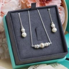Set Quà Tặng Trang Sức Bạc Cao Cấp - Set 2 Món - Ngọc Trai Tự Nhiên Phối Đá Luxury Pearls - VUN502 & VUE507