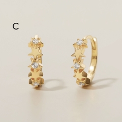 Set Khuyên Tai Bạc 925 Ngôi Sao Vì Tinh Tú - Set Stella Earrings
