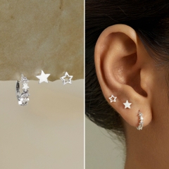 Set Khuyên Tai Bạc 925 Ngôi Sao Vì Tinh Tú - Set Stella Earrings