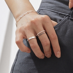 Nhẫn Bạc 925 Trơn Bản To Bangle Ring - VCR14