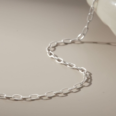 Lắc Tay Bạc 925 Dây Xích Classic - Small Paperclip Chain - VCB24