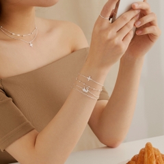 Lắc Tay Bạc 925 Dây Xích Bi Classic - Beaded Chain - VCB25