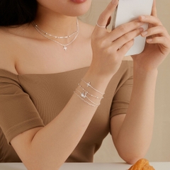 Lắc Tay Bạc 925 Dây Xích Classic - Small Paperclip Chain - VCB24