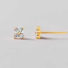 Khuyên Tai Nụ Stud Basic 1-4 Đá Phối Hoa Tai Nụ Hoa 1-4 Cánh Fashion - BE13-2/VCE08/VCE09/VCE10