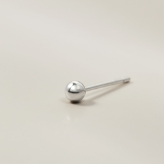 (1 Cái) Khuyên Tai Bạc 925 Nụ Bi Tròn Các Size 2.5-3-4-5 Ly - Ball Stud (Giá 1 chiếc)